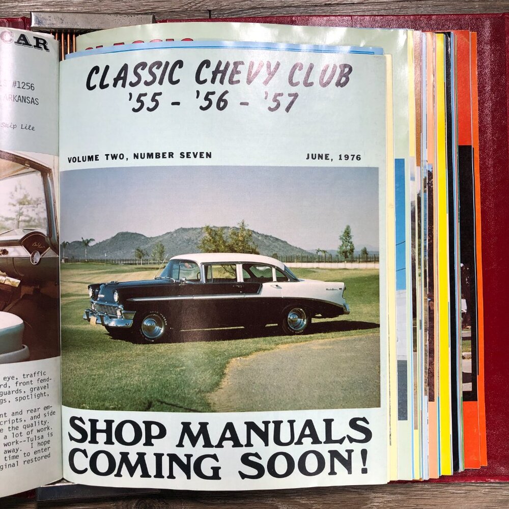 Classic Chevy World '55 '56 '57 Magazines Club Binder 21 Issues 1975-1979 - Picture 8 of 16